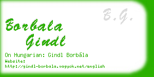 borbala gindl business card